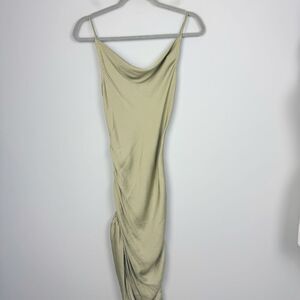FREE PEOPLE | NEW INTIMATELY Moss Green Cinch Side Slip Dress Midi Women’s Small